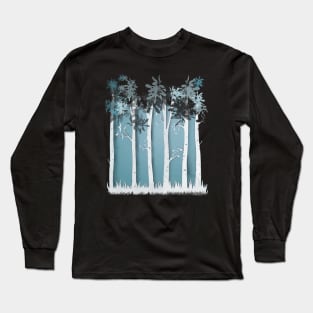 Birch Tree Forest 1 Long Sleeve T-Shirt